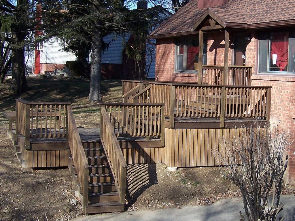 3-TIER DECK, STAIR & RAIL (right side)
