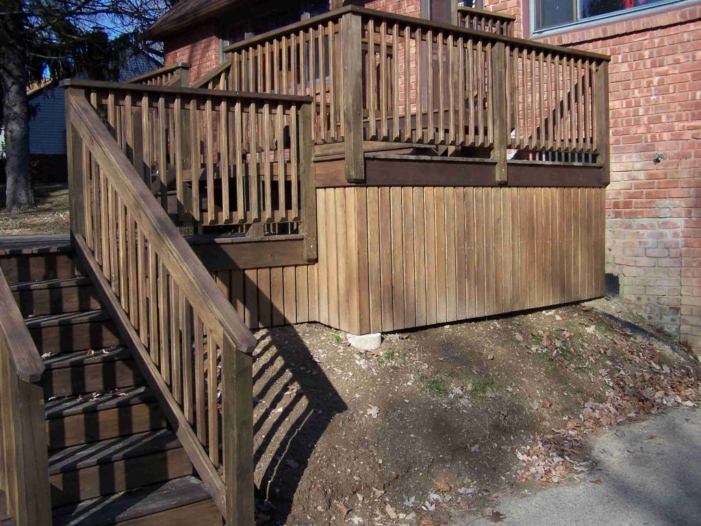 3-TIER DECK, STAIR & RAIL (right side)
