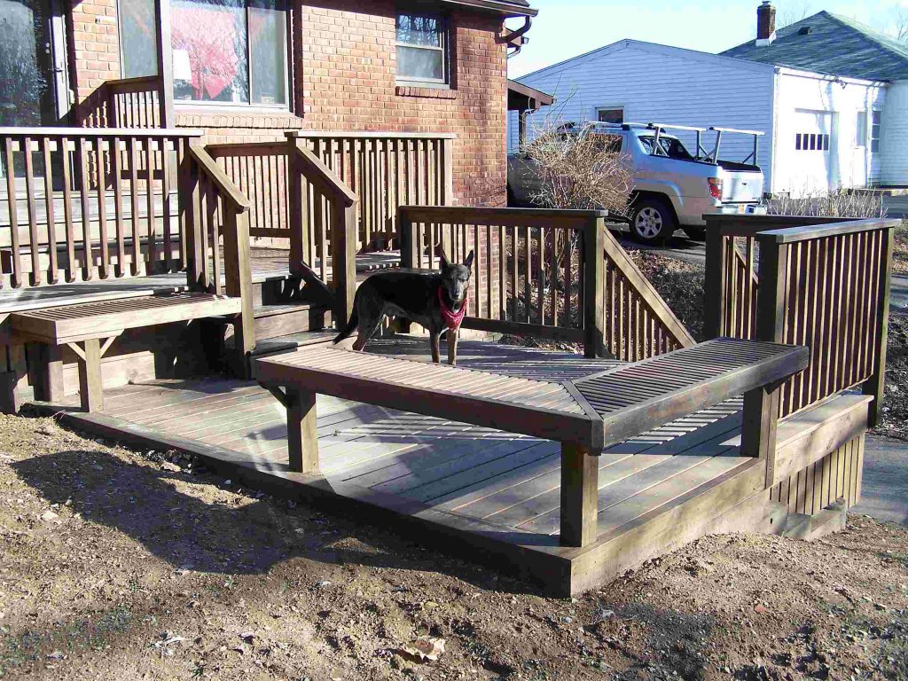 3-TIER DECK, STAIR & RAIL (social platform)