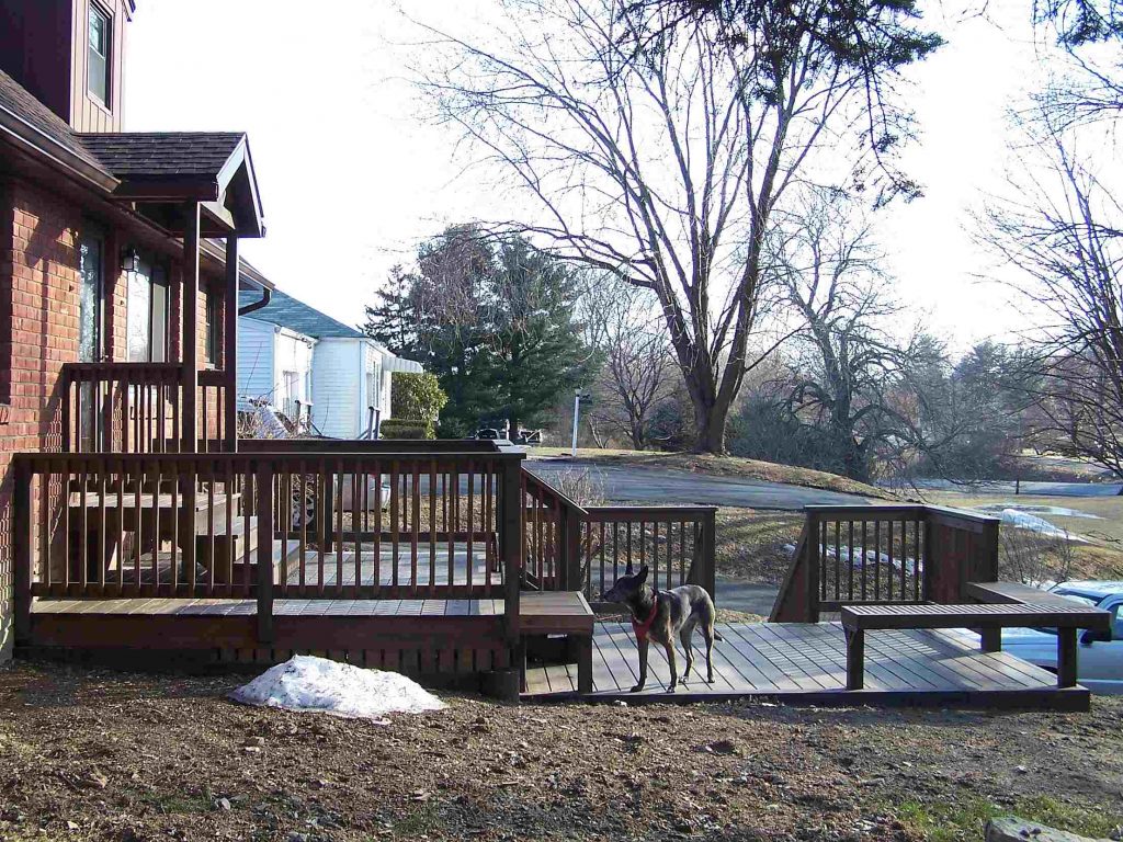3-TIER DECK, STAIR & RAIL (left side)