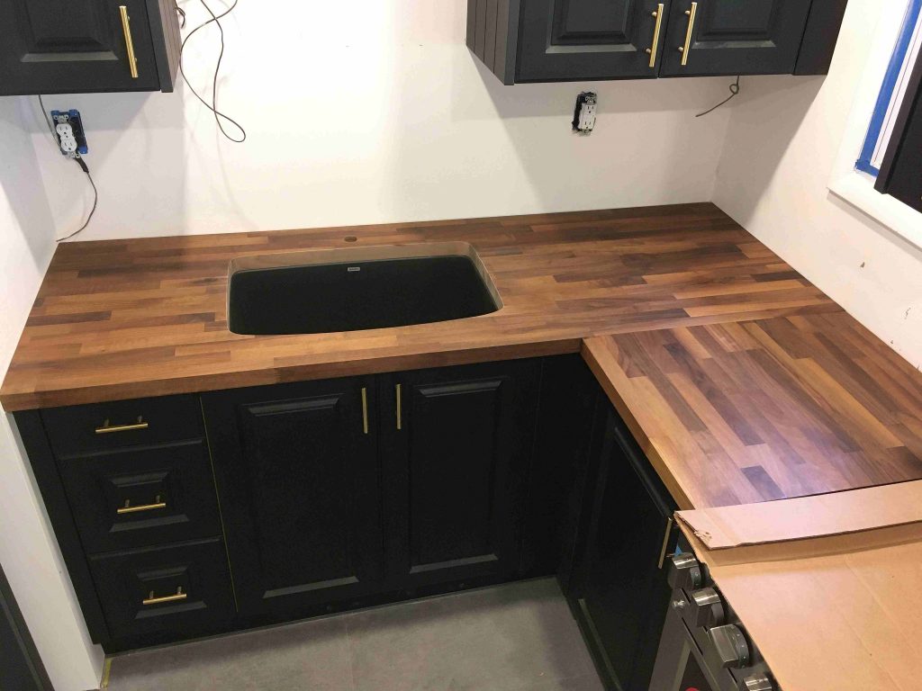 WALNUT COUNTERTOP & SINK (oiled)